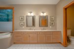Master Bathroom with Double Sinks